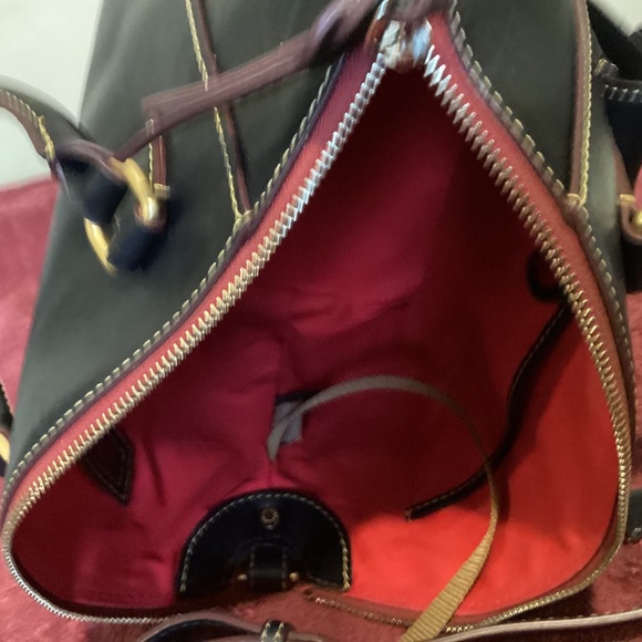 Dooney and Bourke Florentine Naomi Satchel, Navy - Picture 6 of 10